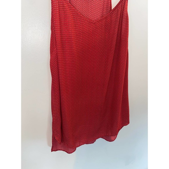 Loft cute red light weight sheer blouse tank size medium 0011 - Picture 6 of 8